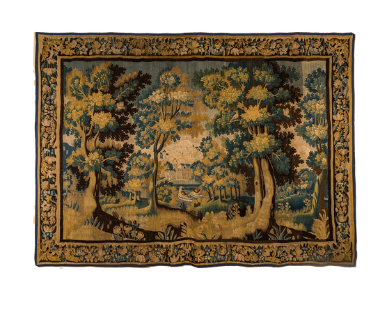 Order Regal Serenity with an Exquisite Verdure Tapestry: An Authentic 17th Century-Style Masterpiece of Nature's Splendor RE829519