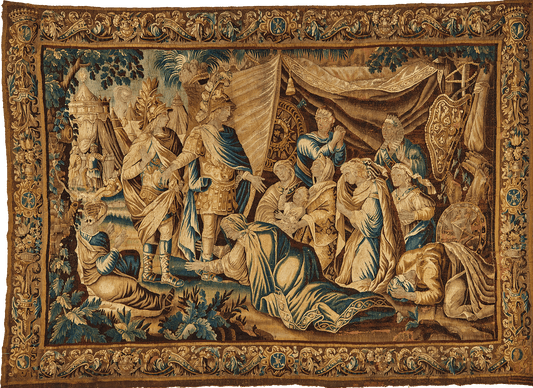 Regal and Flawless Flemish Tapestry Reproduction for the Hipstoric Home RE944974