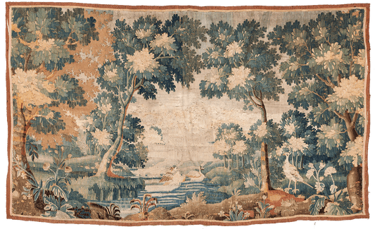 Brilliant Quintessential French Verdure Tapestry for Luxurious Bedroom RE995815