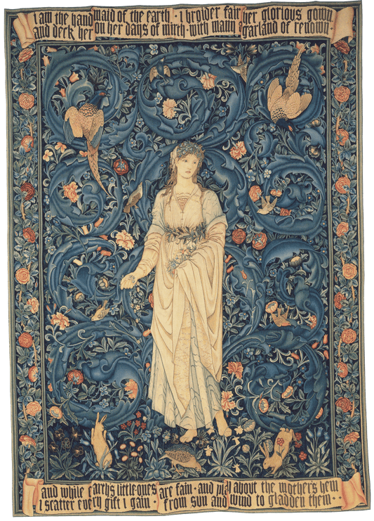 Gorgeous WIlliam Morris Flora The Roman Goddess of Flowers Tapestry RE970750