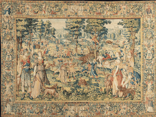 The Noble Pursuit: A Tapestry of Aristocratic Splendor RE102757