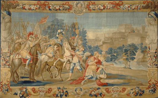 The Triumphal Entry of Alexander: A 17th Century Flemish Masterpiece Celebrating Conquest and Glory RE108894