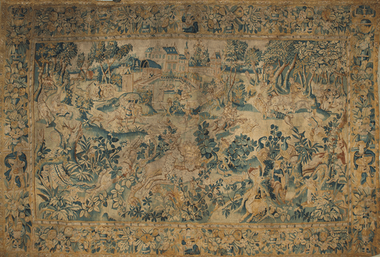 The Royal Hunt Tapestry: An Epic Tapestry of Chivalry and Nature RE245315