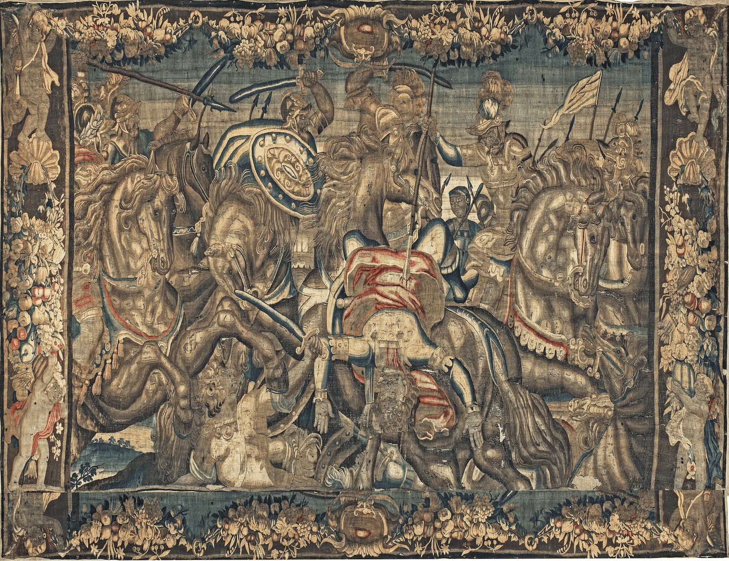 The Battle Tapestry: A Dramatic Display of Heroism and Valor RE386460