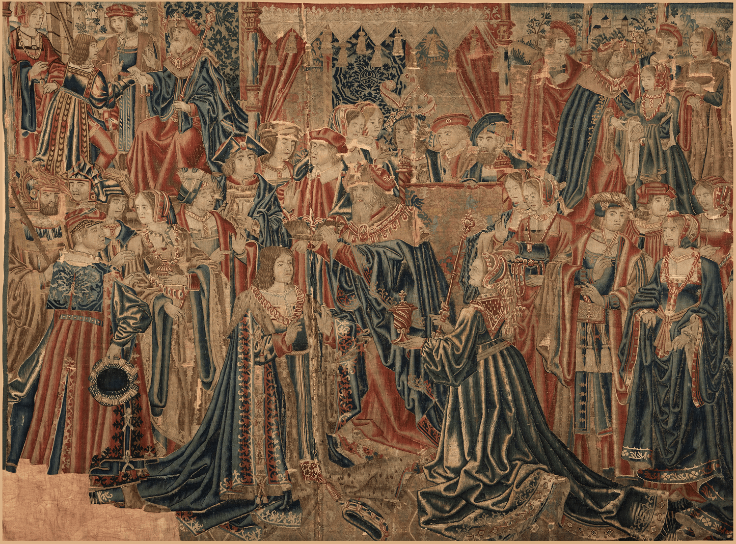 how to hang Medieval tapestry 