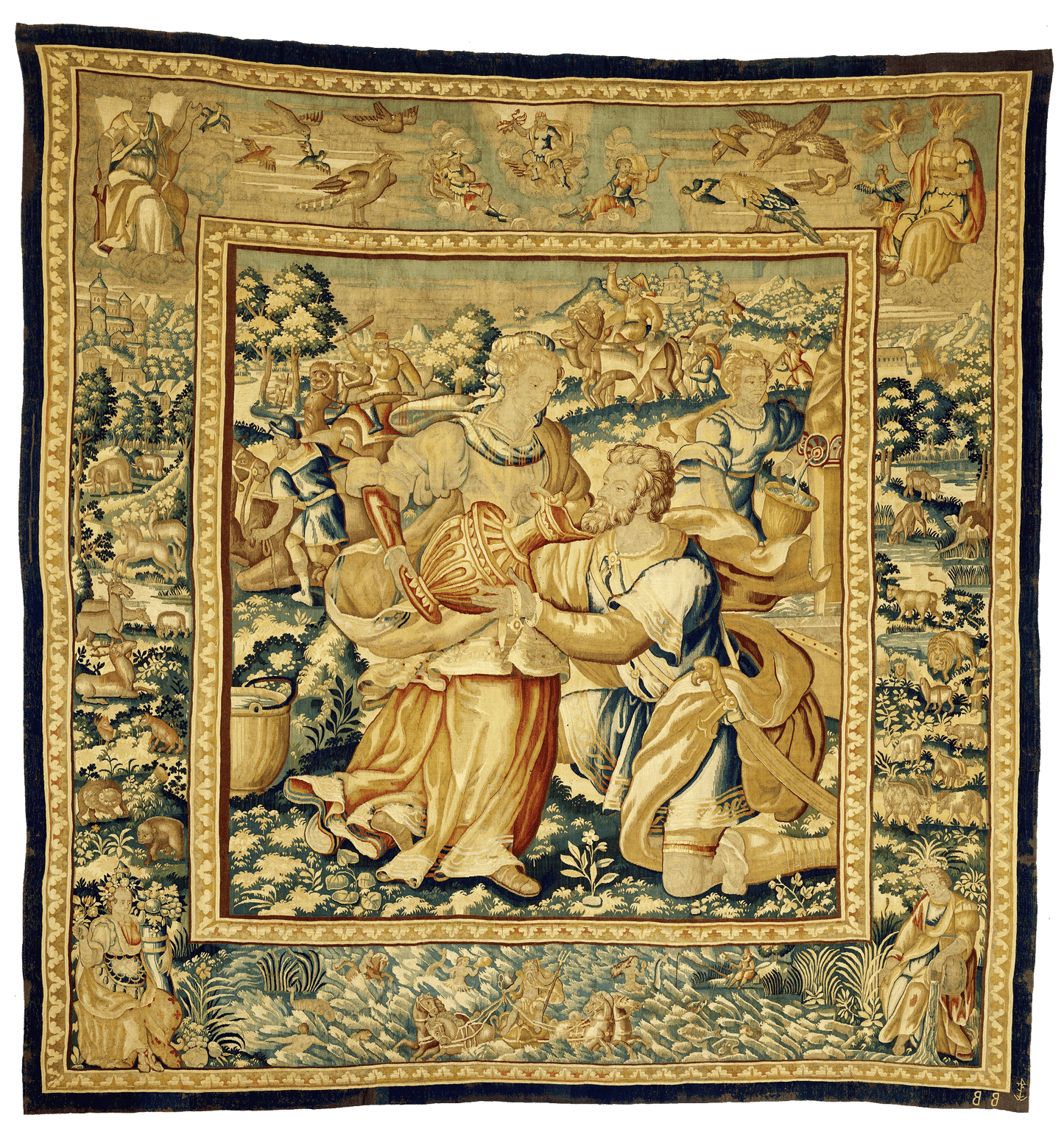 Late 16th Century Gorgeous Biblical Tapestry Reproduction RE621756