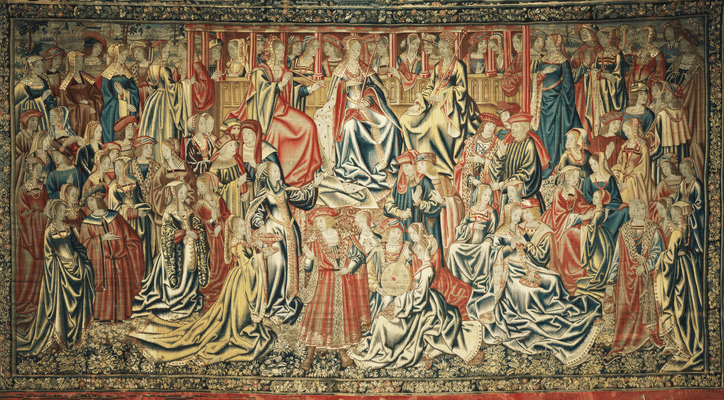 Early 16th Century Royal Romance Tapestry Reproduction RE644884