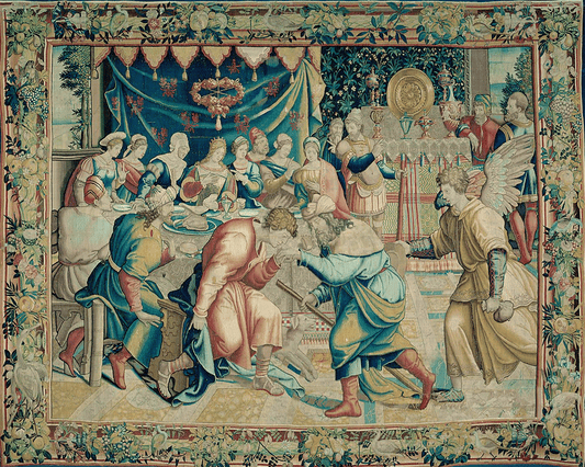 A 16th Century Flemish Tapestry of Divine Celebration RE646697