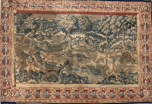 The Noble Hunt: A Verdant Tapestry of Aristocratic Pursuit and Nature's Majesty RE667094