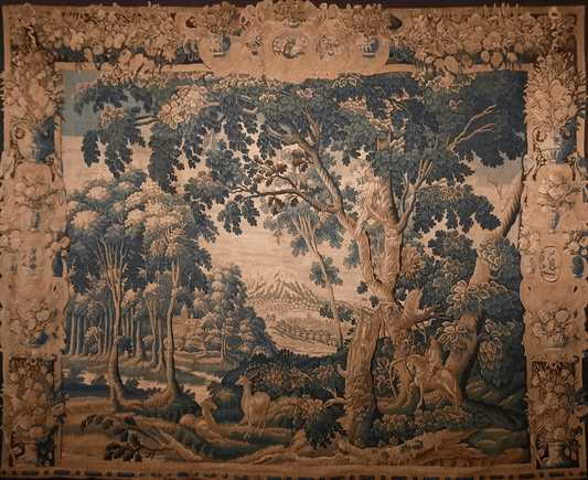 The Serene Forest: A 17th Century Flemish Tapestry of Pastoral Tranquility RE720047