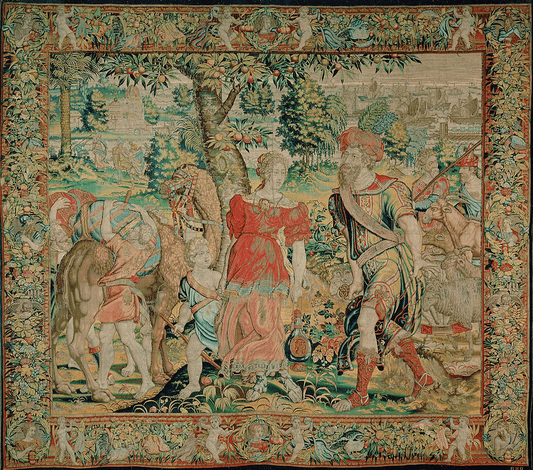 A 17th Century Flemish Tapestry of Classical Elegance RE890774