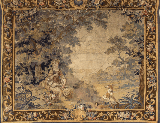 Pastoral Tranquility: The Charming Single and Happy Verdure Tapestry RE959716