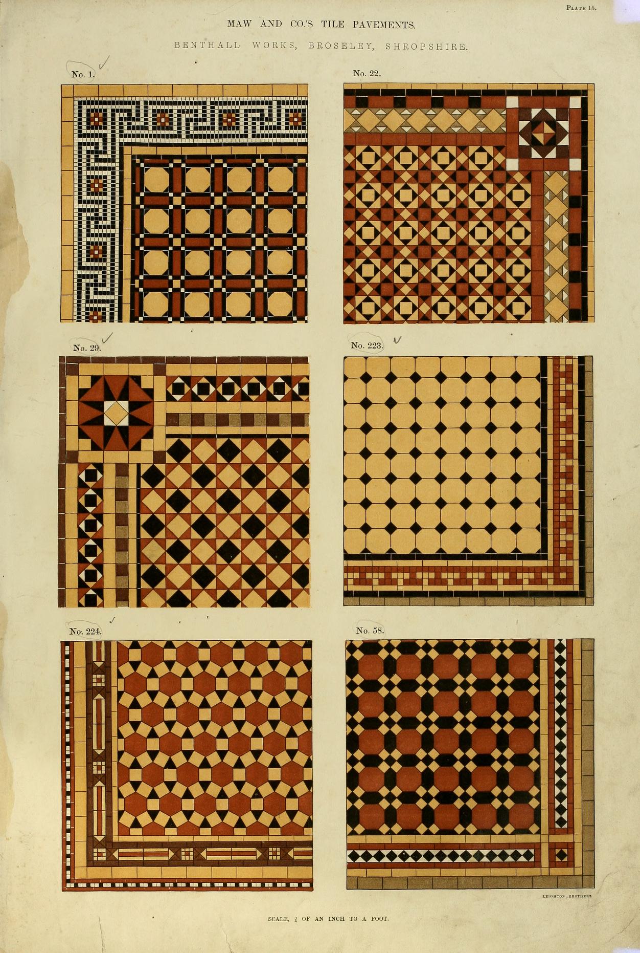 Victorian Tile Masterpieces: The Patterns of Maw & Co. – A Complete Guide to Encaustic and Majolica Tile Designs