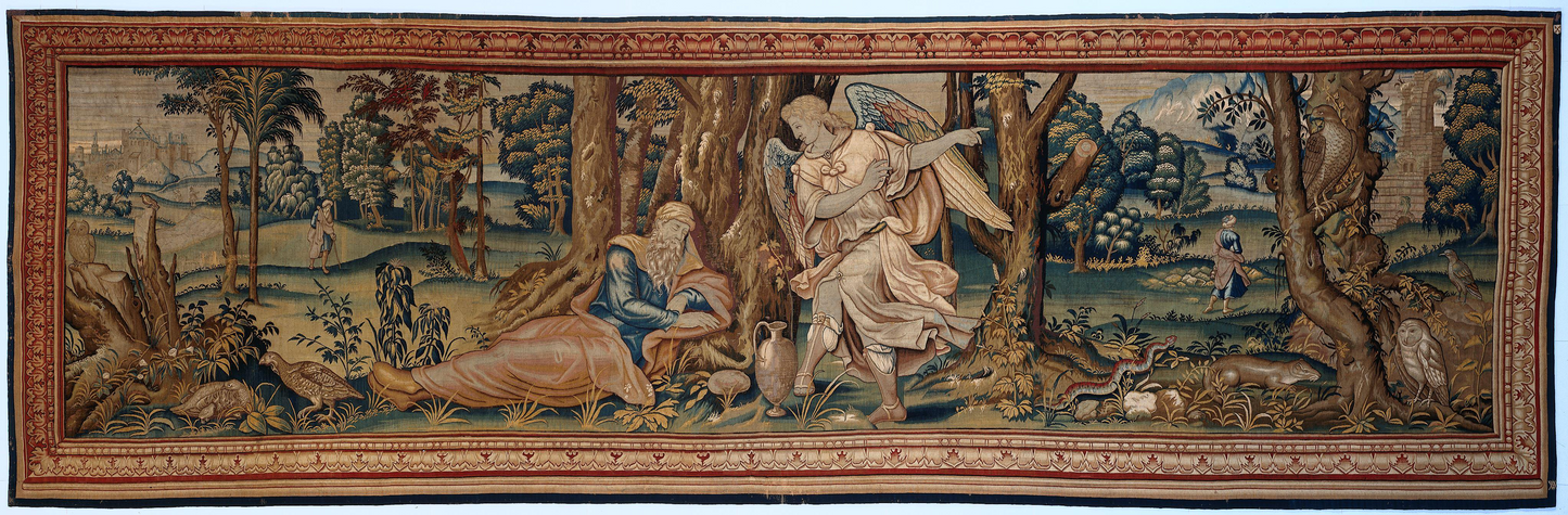 The Angel’s Whisper: Renaissance-Style Tapestry Reproduction – Transform Your Space with Timeless Elegance and Conversational Art RE885373