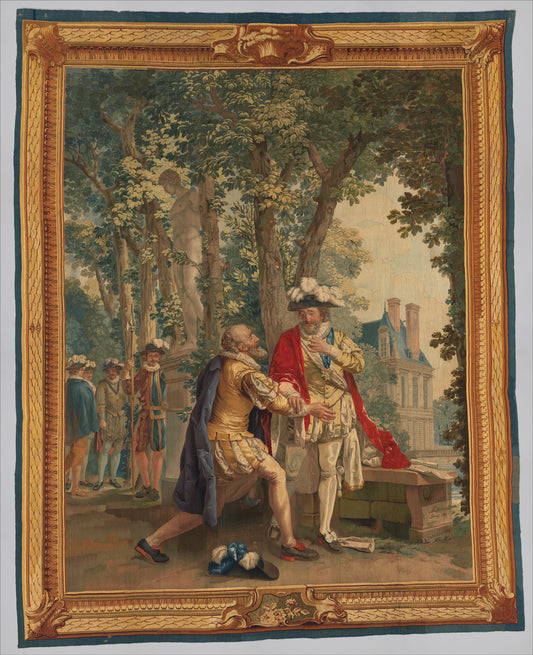 Sully at the Feet of Henri IV from a set of The History of France RE117836