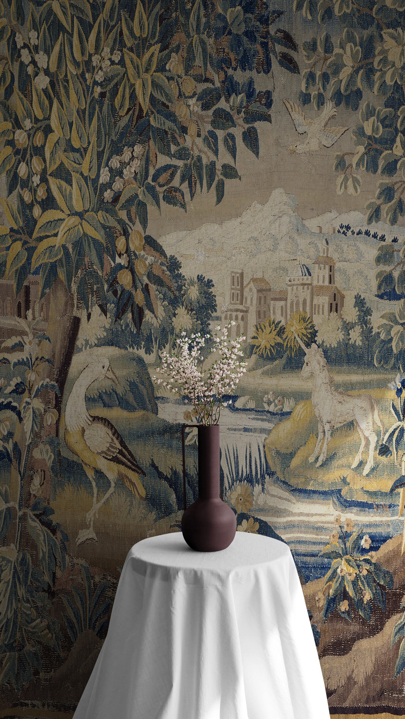 Château d'Angers Unicorn Revival Verdure Tapestry RE057689