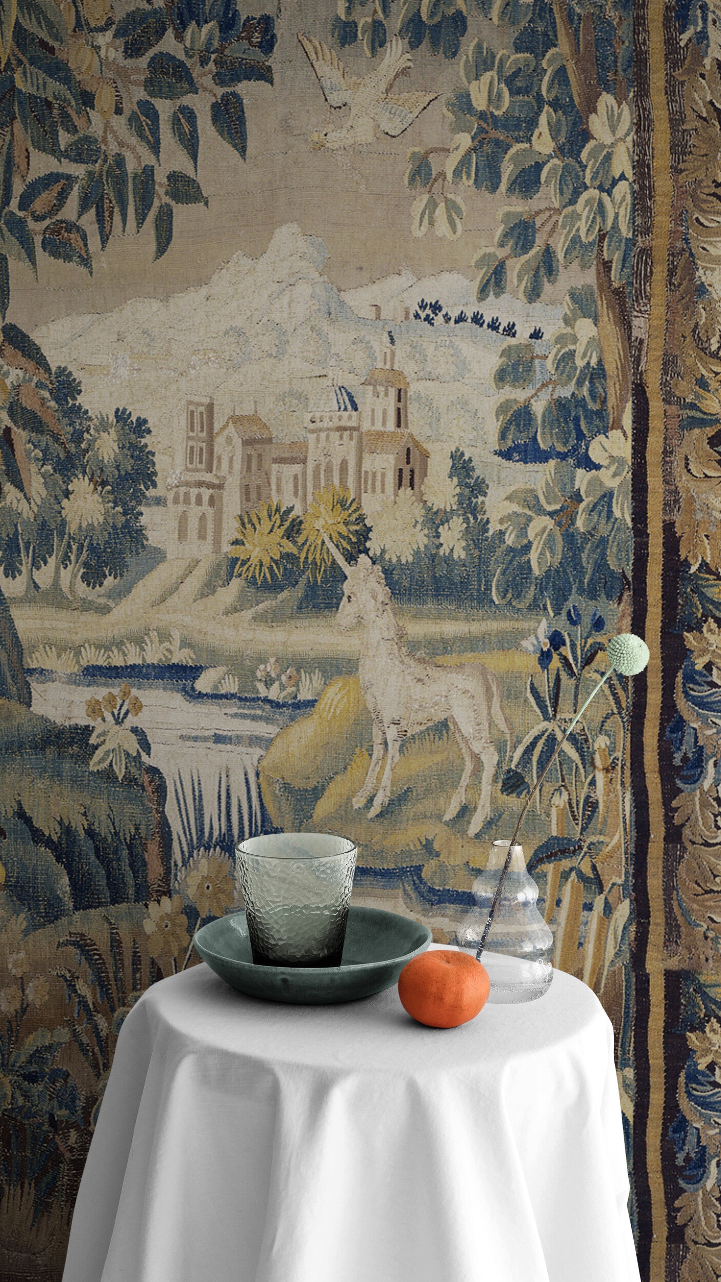 Château d'Angers Unicorn Revival Verdure Tapestry RE057689