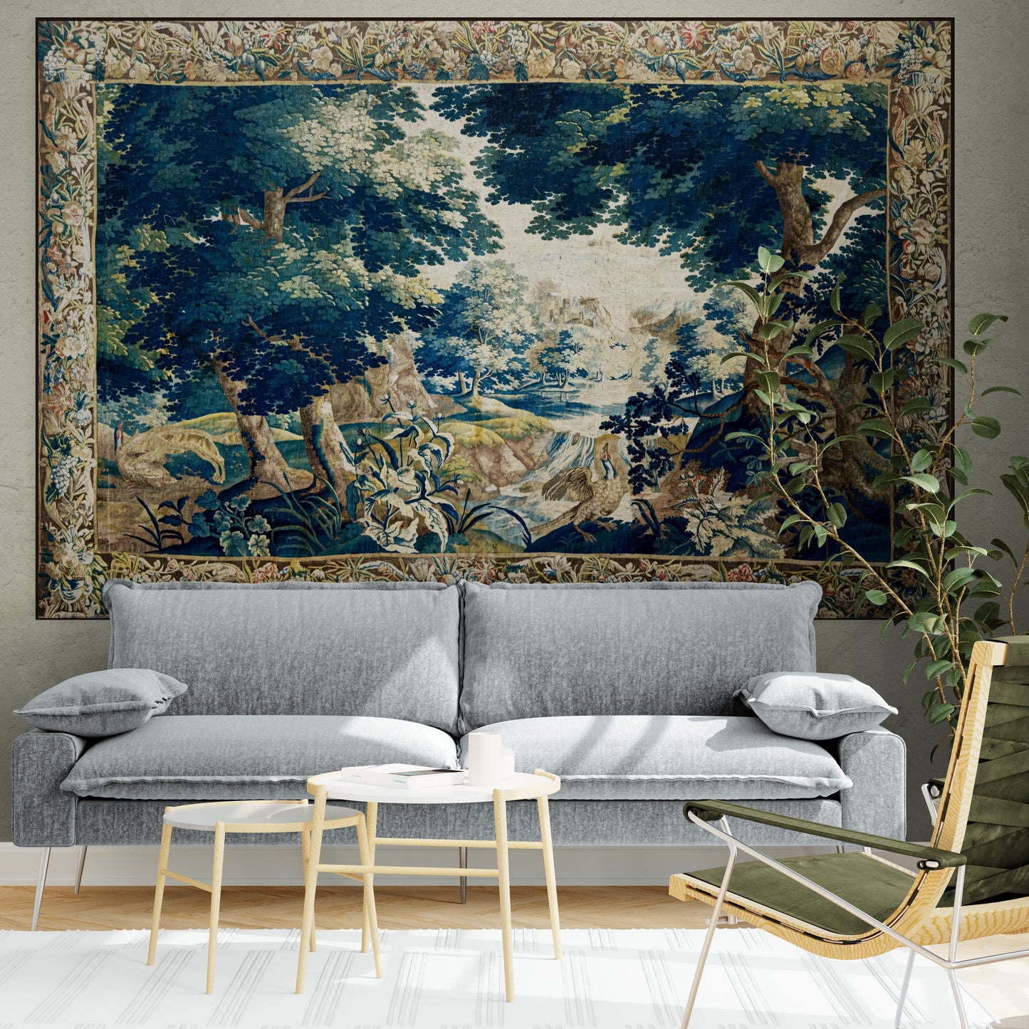 Magnificent Fantastical Scenic Verdure Tapestry RE67483